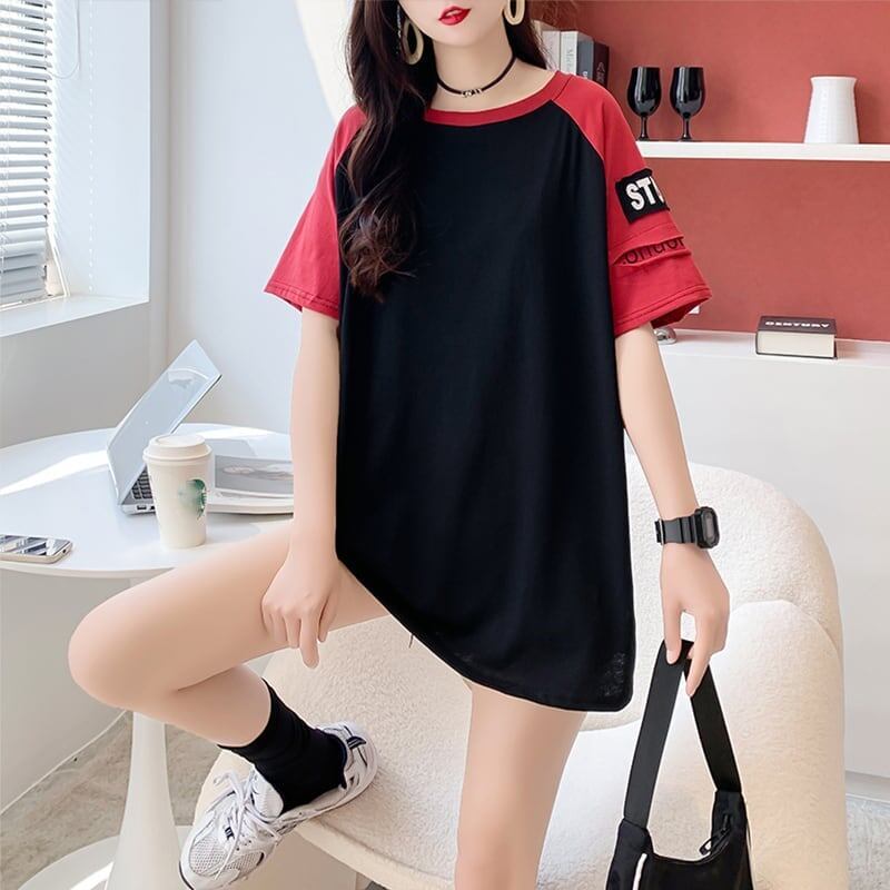 ゆったり感アップ   一目惚れ Tシャツ カットソー＜F-3533＞
