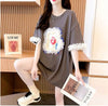 新作 好感度満載 個性的なデザイン ラウンドネック Tシャツ カットソー＜F-8405＞