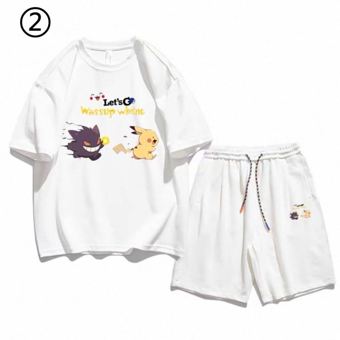 今季マストバイ ファッション男女兼用 超人気 Ｔシャツ+ パンツ セットアップ F-13271