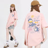 売り切れ必至 4色選択 ポップなプリントが夏に映えるプリント 半袖Tシャツ＜F-9327＞