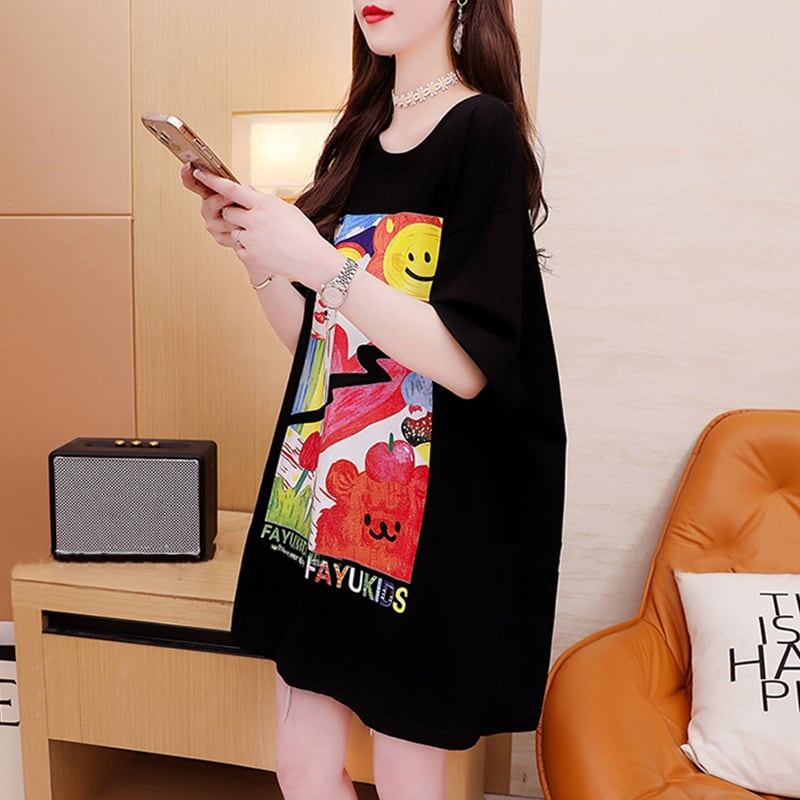 スタイリッシュ   一目惚れ Tシャツ カットソー＜F-3531＞