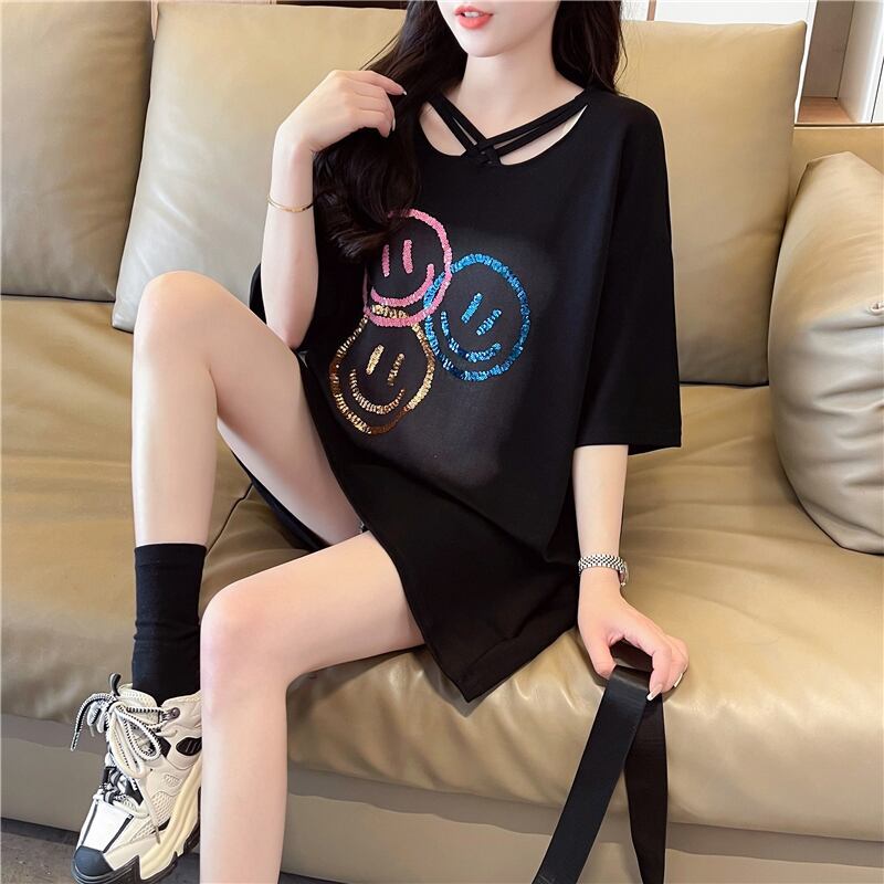 今季マストバイ スウィート 特別デザイン プリント 全2色 半袖Tシャツ<F-8538>