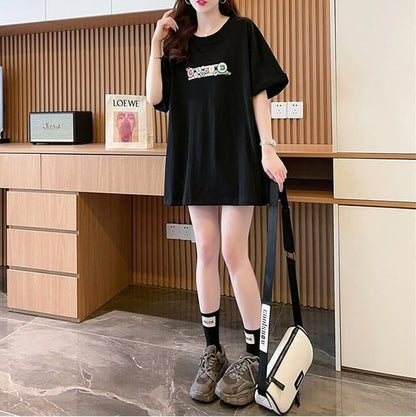 パーソナライズされたプリント半袖Tシャツ<F-5036>