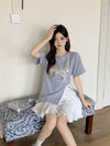 絶対欲しい キュート 超人気 ピンク プリント スパンコール 3色選択 半袖Tシャツ＜F-8570＞