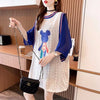 夏新作   ベアー ロングTシャツ ゆったり5分袖 ＜F-2942＞