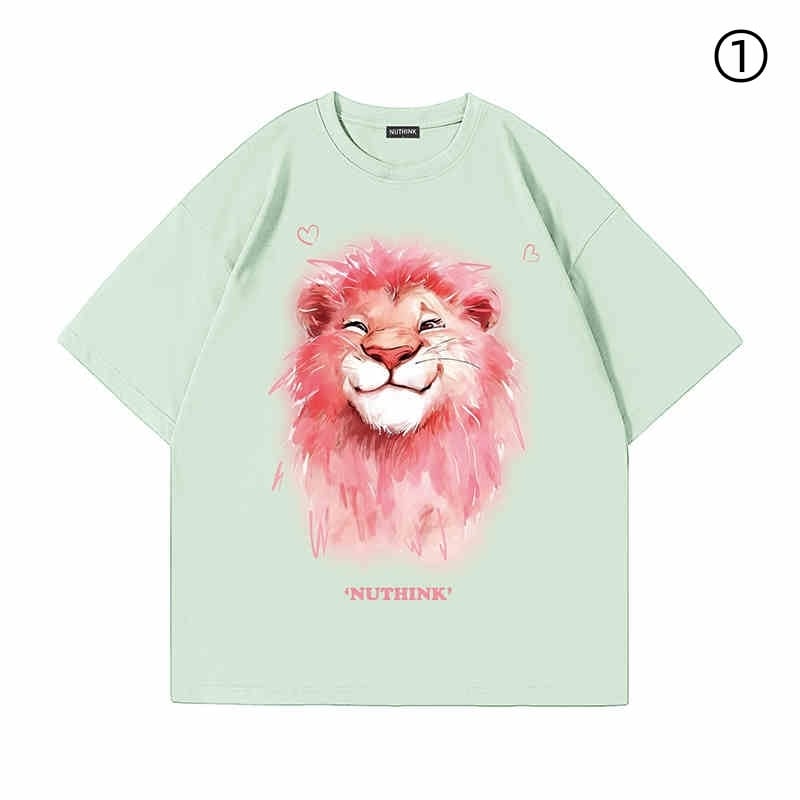 絶対流行 デザイン性抜群 ファッション感満々 着心地良い 全7色 半袖 Tシャツ 男女兼用F-6778