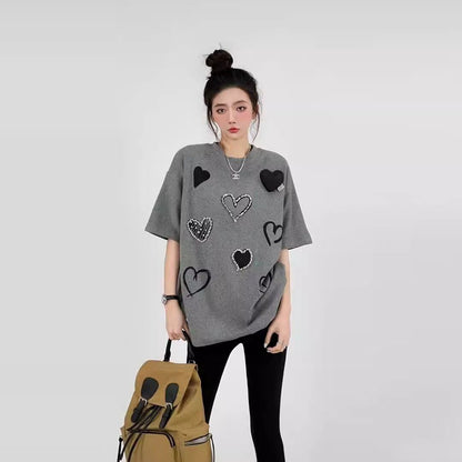超人気 特別デザイン カジュアル ファッション プリント 全3色 半袖 Tシャツ F-8918