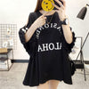 絶対欲しい ゆったり デザイン性抜群 ダブルプリント 2色半袖Tシャツ＜F-9087＞