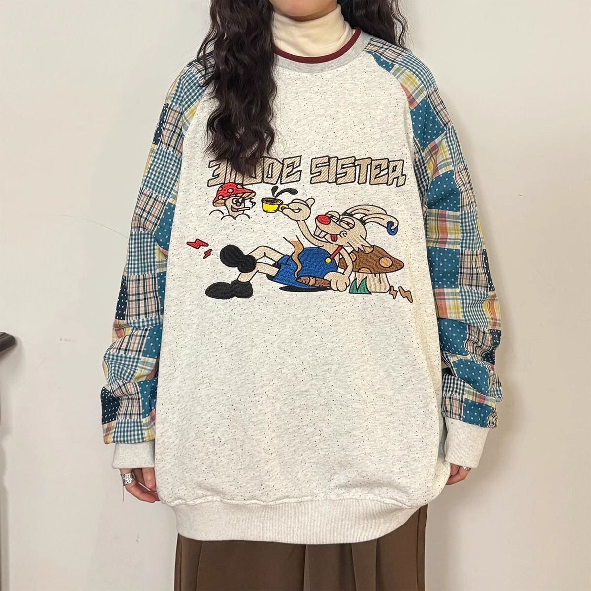話題沸騰中 切り替え 個性的なデザイン カジュアル パーカーF-9694