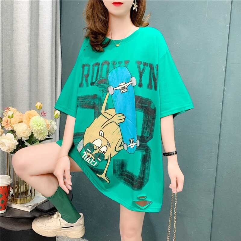 デザイン感   チャーミング Tシャツ カットソー＜F-3164＞