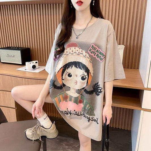 新作 特別デザイン アバンギャルド プリント全3色 半袖Tシャツ カットソー ＜F-8605＞