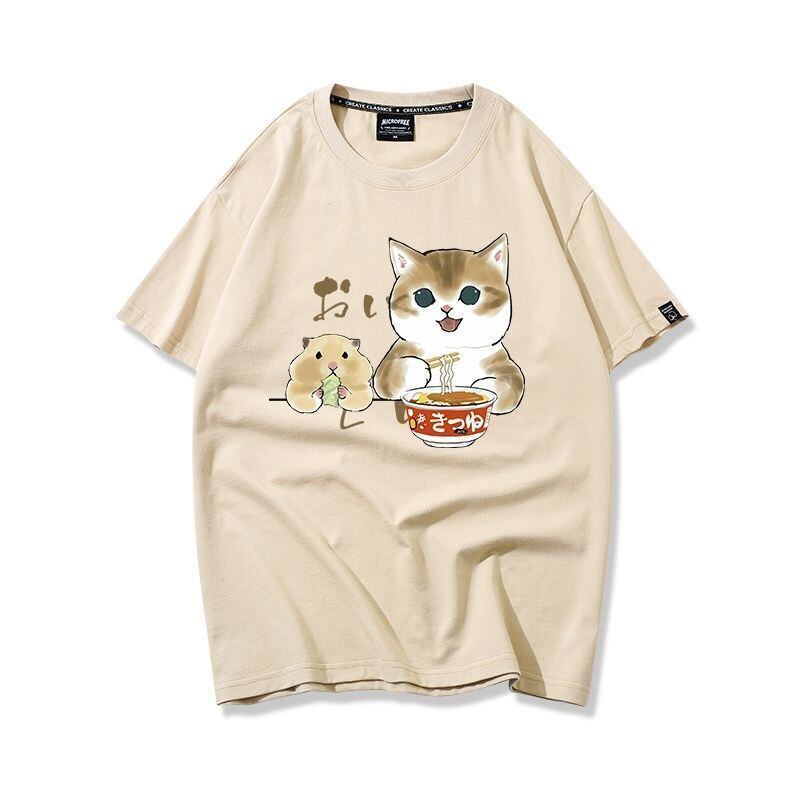 大好評 キュート 人気上昇中 着心地良い カジュアル プリント 全8色 半袖Tシャツ<F-9340>
