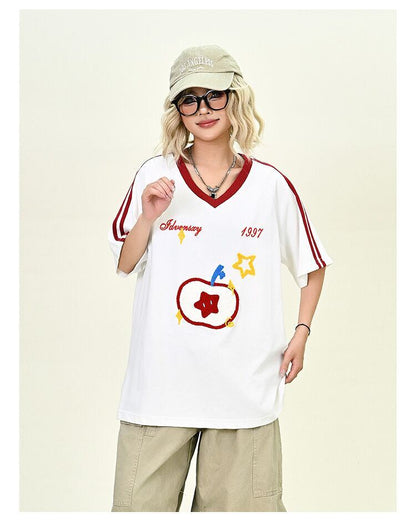 売り切れ必至 早い者勝ち 絶対流行 カジュアル 2色選択 Tシャツ<F-11545>