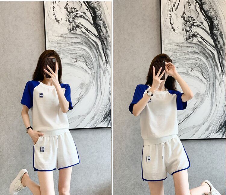 好感度UP カジュアル 絶対欲しい 全2色 半袖 Tシャツ ショートパンツ セットアップ ＜F-8938＞
