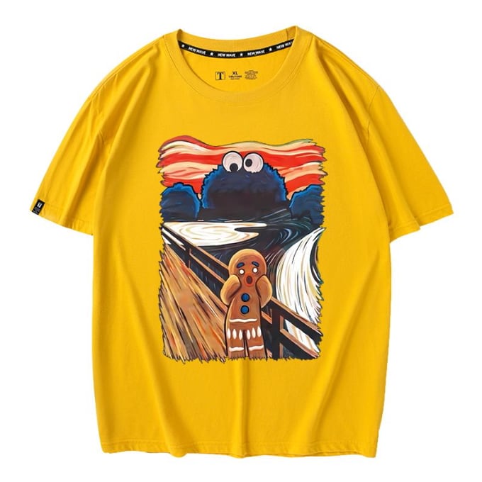 男女兼用 シンプル 着心地良い ゆったり Tシャツ F-13212