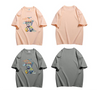 スタイルアップ カジュアル おしゃれ度高め プリント全5色 半袖Tシャツ<F-9437>