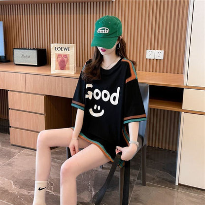 期間限定 プリント全2色 カジュアル 半袖Tシャツ カットソー ＜F-8603＞