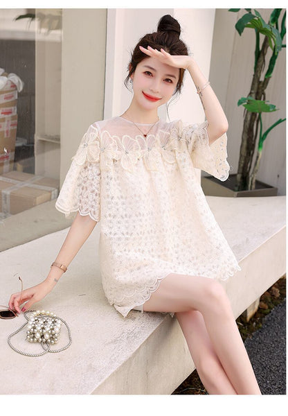 【人気急上昇中！】絶対欲しい上品   知的 半袖Ｔシャツⅹパンツセット<F-8216>