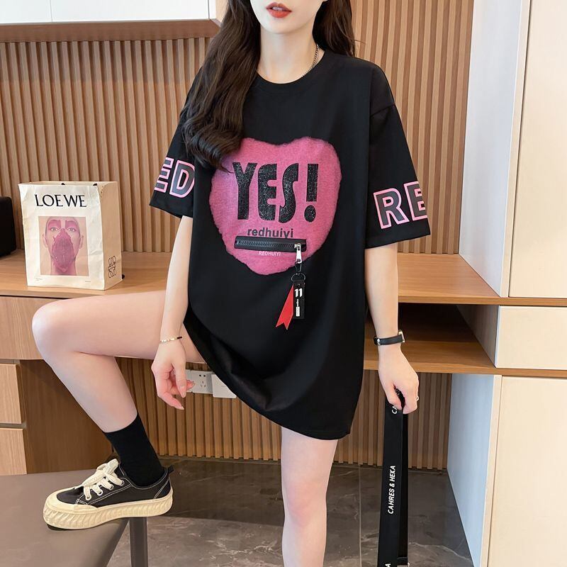 エレガント 早い者勝ち 絶対流行 カジュアル 2色選択 Tシャツ<F-11646>