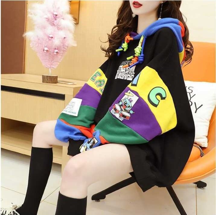 【半額！期間限定！！】(裏起毛あり)ファッション キュート 個性派 長袖 スウェット パーカー トップス＜F-2160＞