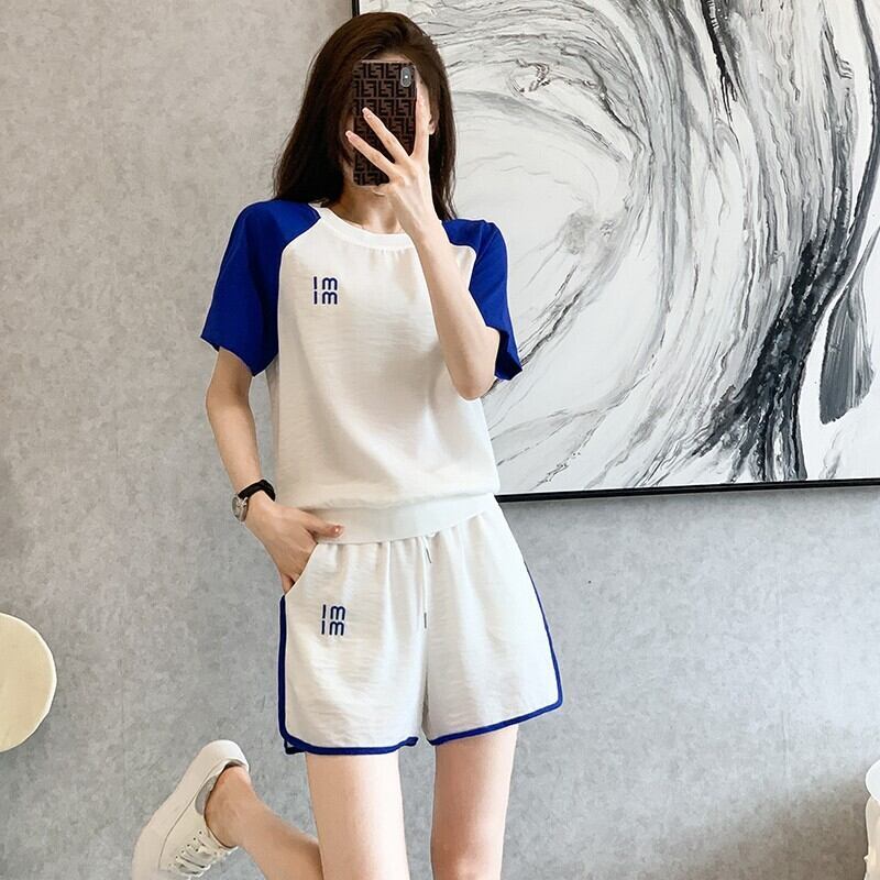 好感度UP カジュアル 絶対欲しい 全2色 半袖 Tシャツ ショートパンツ セットアップ ＜F-8938＞