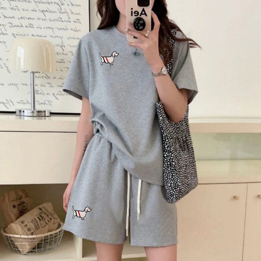 人気上昇中 着心地良い 真夏も快適 カジュアル 全5色 半袖 Tシャツ ショートパンツ セットアップ ＜F-9216＞