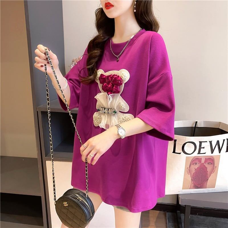 デザインセンス重工業立体パターンベアーズニューアイロンダイヤメッシュ半袖Tシャツ<F-2916>