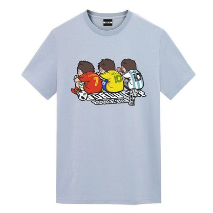 期間限定 特別デザイン カジュアル プリント 全3色 半袖 Tシャツ F-8838