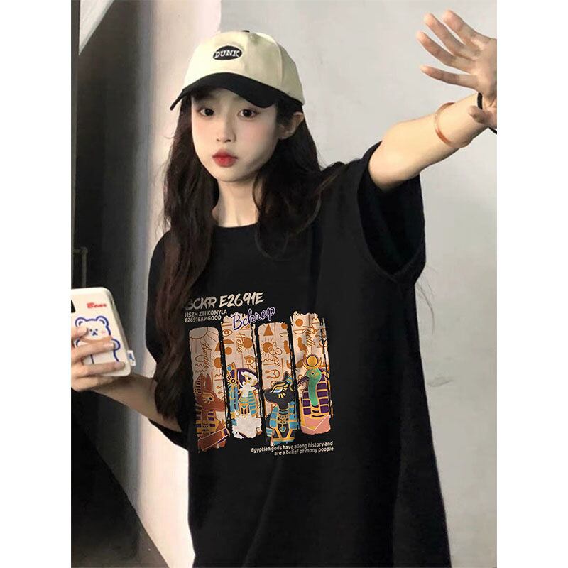 着回し力抜群 アバンギャルド 特別デザイン プリント全5色 半袖Tシャツ<F-8712>