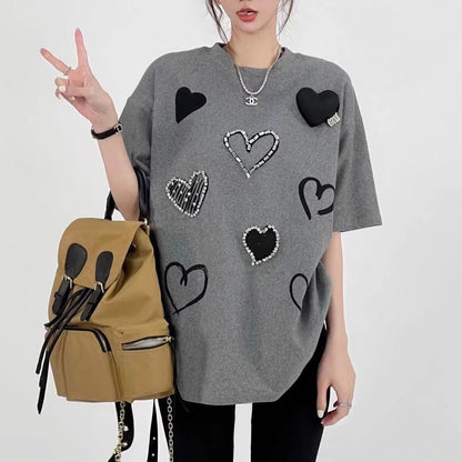超人気 特別デザイン カジュアル ファッション プリント 全3色 半袖 Tシャツ F-8918