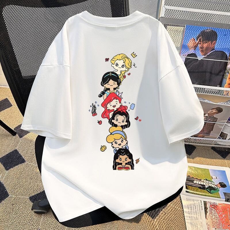 新商品 カジュアル 定番シンプル プリント 全6色 半袖TシャツF-8767