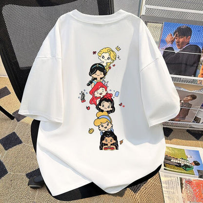 新商品 カジュアル 定番シンプル プリント 全6色 半袖TシャツF-8767