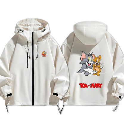 【春新作】合わせやすい ファッション 海外トレンド 撥水加工 全3色　男女兼用 マウンテンパーカー <F-12905>