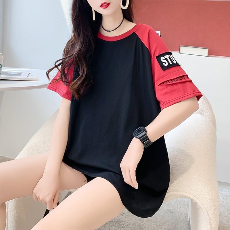 ゆったり感アップ   一目惚れ Tシャツ カットソー＜F-3533＞