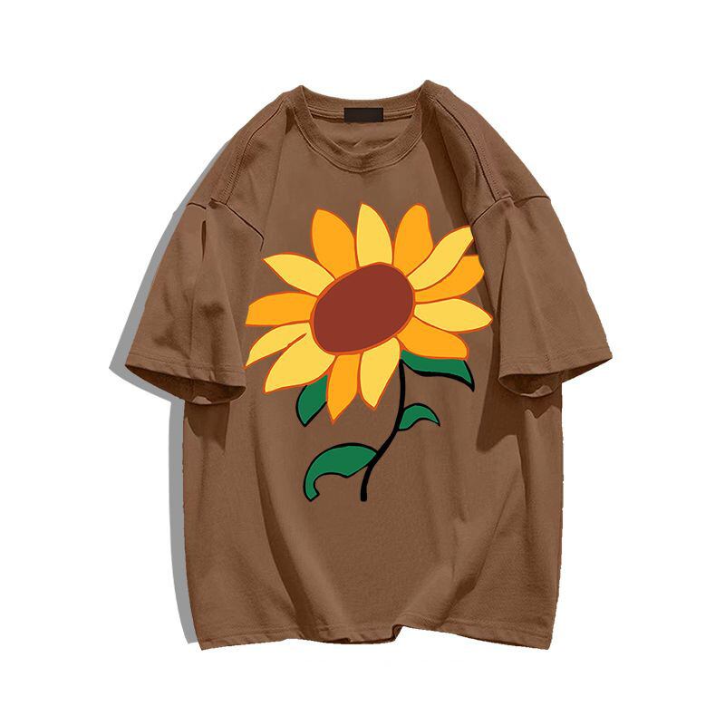男女兼用 シンプル 上質 プリント Tシャツ F-13303