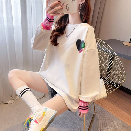 オシャレ度満点   美感いっぱい 長袖 Tシャツ カットソー＜F-2790＞
