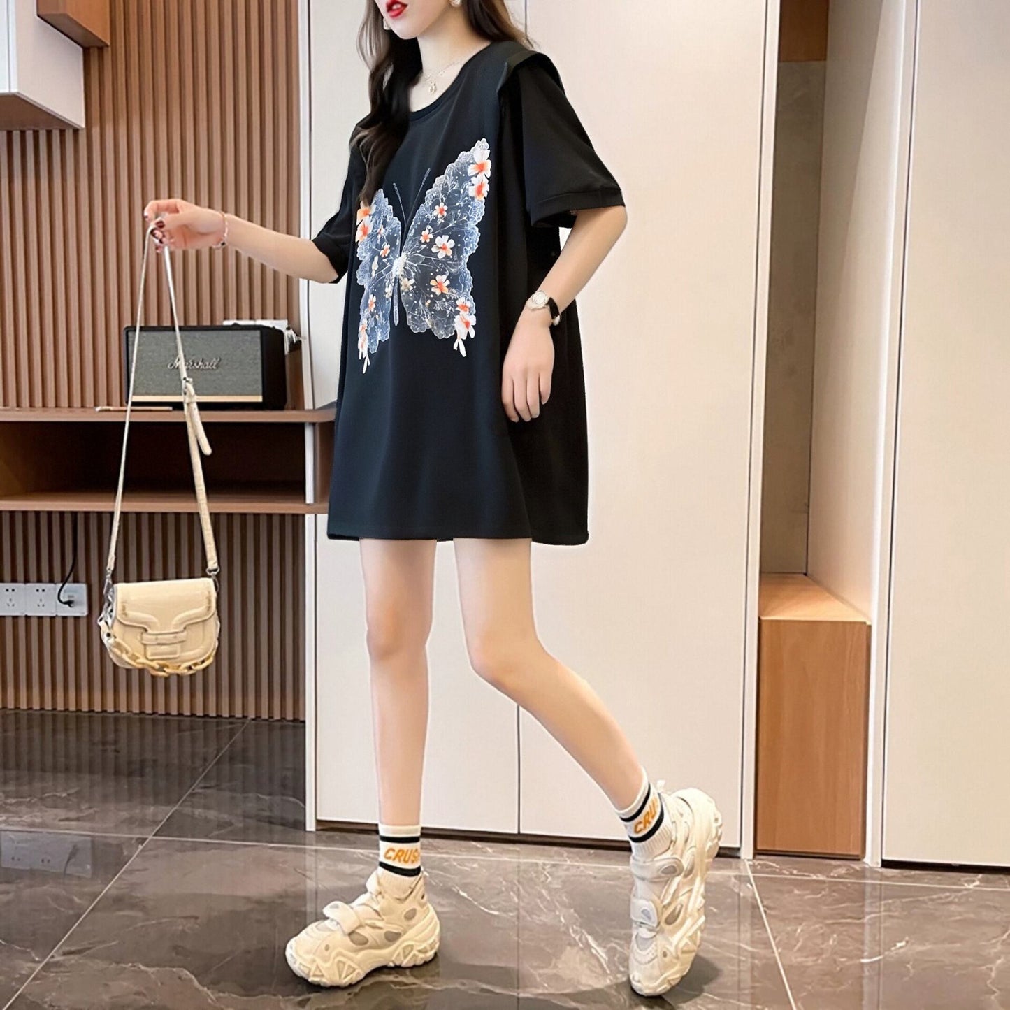 定番シンプル 着回し力抜群 売り切れ必至 全5色 半袖Tシャツ<F-11557>