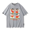 男女兼用 シンプル プリント Tシャツ F-13431