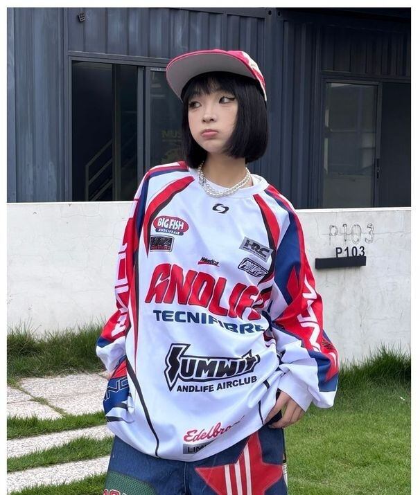 個性的なデザイン トレンドアイテム 3色選択 スウェットF-12949