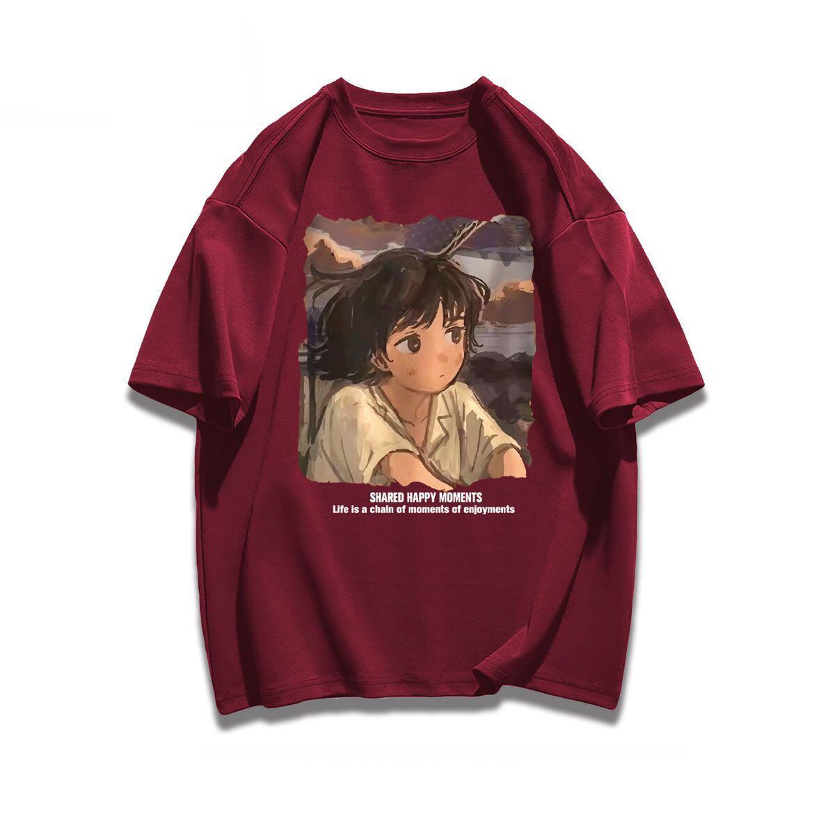 都市ファッショ デザイン オシャレ カジュアル プリント全5色 半袖Tシャツ<F-9258>