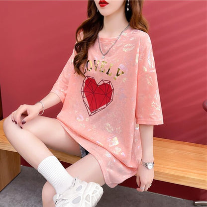 話題沸騰中 ファッション 個性派 プリント 全3色 半袖Tシャツ<F-8508>