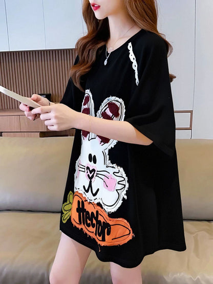 大活躍 好感度UP 海外トレンド カジュアル 全4色 半袖 Tシャツ ＜F-11096＞