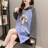 大人気厚手フード付きロングパーカー全3色＜F-4474＞