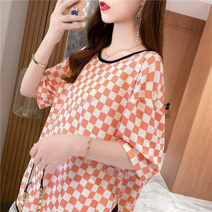 好感度満載   女性力を高める Tシャツ カットソー＜F-2985＞