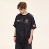 定番シンプル  今季マストバイ 全4色 ロゴプリント ダメージ加工Tシャツ  男女兼用F-13044