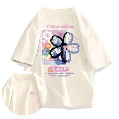 今季マストバイ ルーズ カジュアル プリント全6色 半袖TシャツF-8850