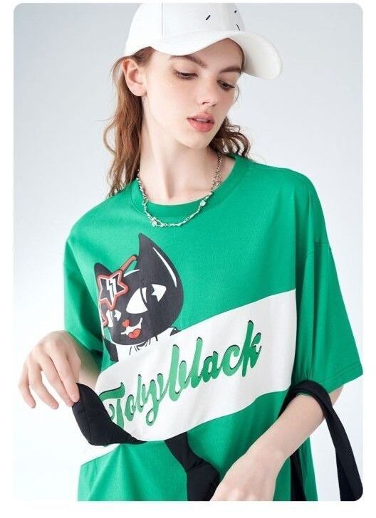 絶対欲しい 絶対流行 今季マストバイ 早い者勝ち カジュアル 2色選択 Tシャツ<F-11658>