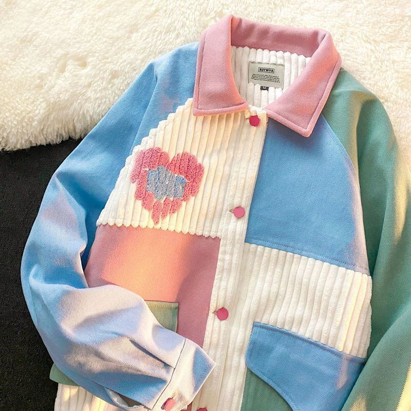 人気商品再入荷 ジャケット 切り替え ゆったりコートF-4971