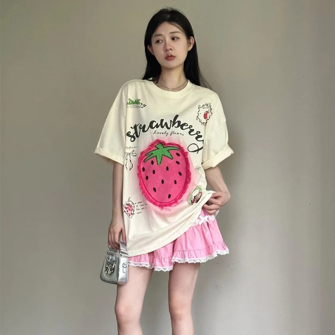 売れ筋 美人度アップ 大好評 好感度UP カジュアル 全4色 半袖 Tシャツ ＜F-11287＞