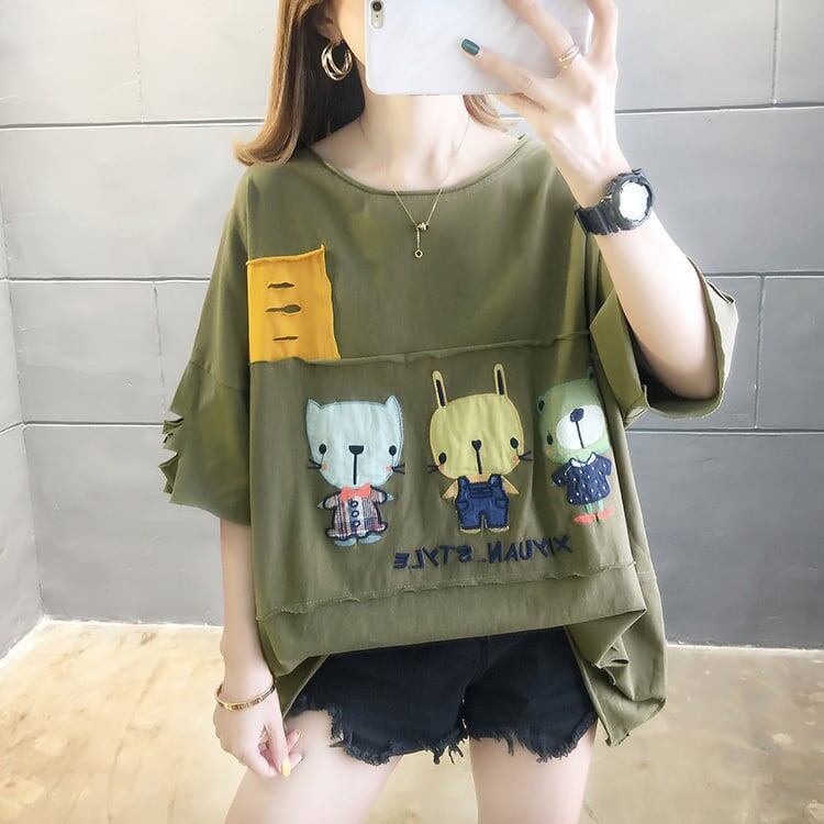 絶対欲しい   個性派 半袖Tシャツ 全3色 ＜F-4949＞